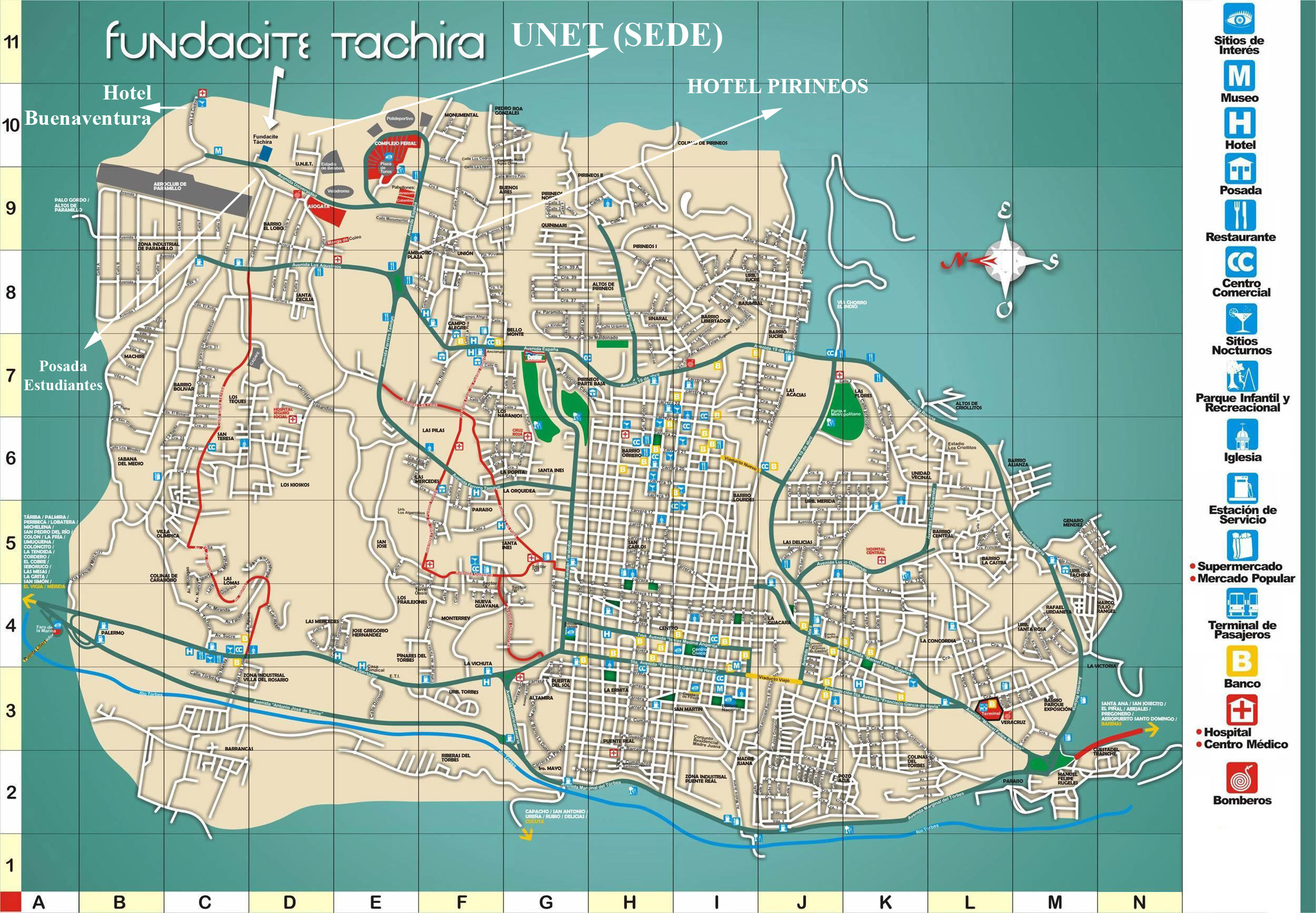 San Cristobal Capital Mapa