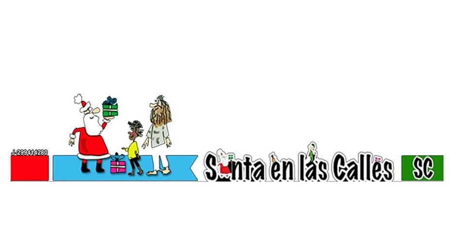 santa en las calles 1